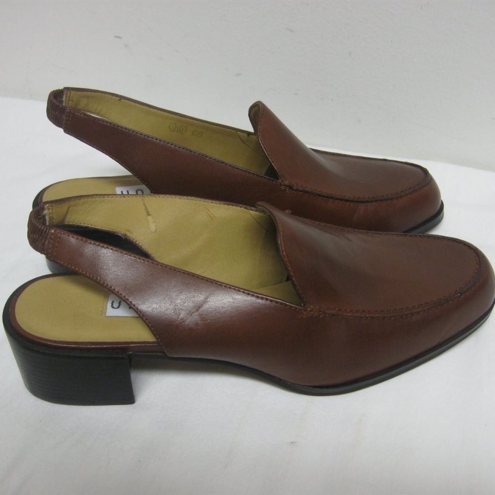 UNISA Brown Leather Slingback Loafer sz 6